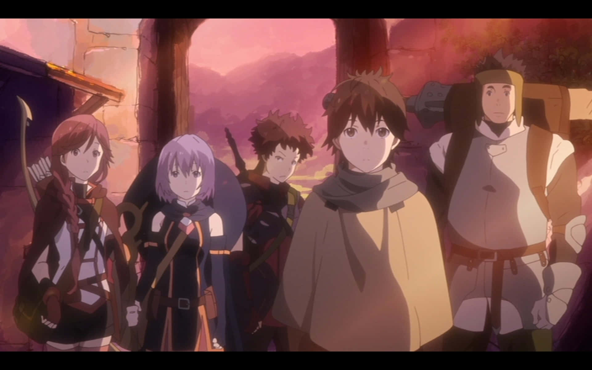 The Brave Team of Adventurers in Grimgar Of Fantasy And Ash Wallpaper