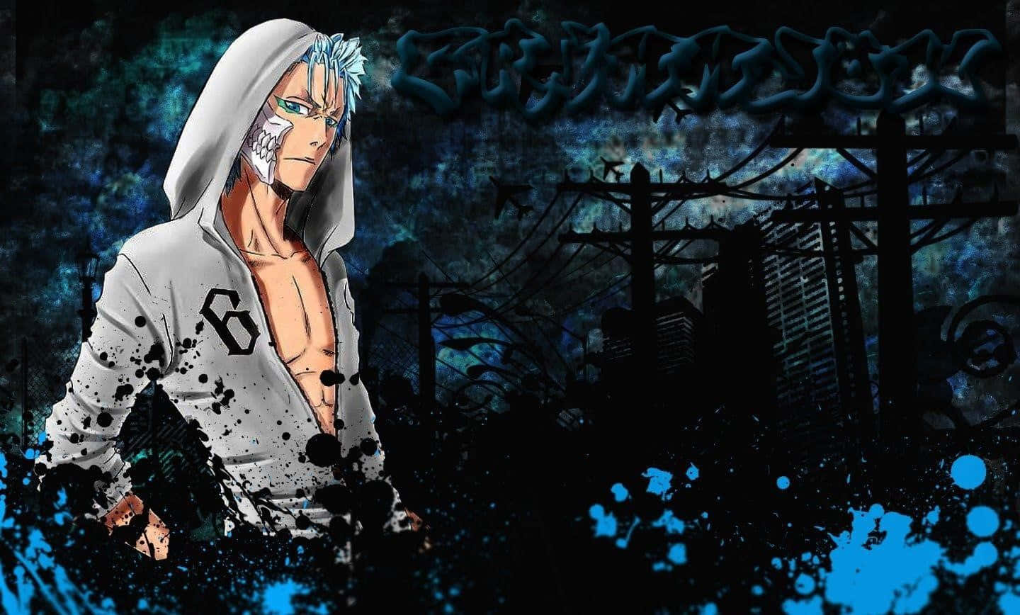 Grimmjow Jaegerjaquez, a staple villain in the world of the anime "Bleach". Wallpaper