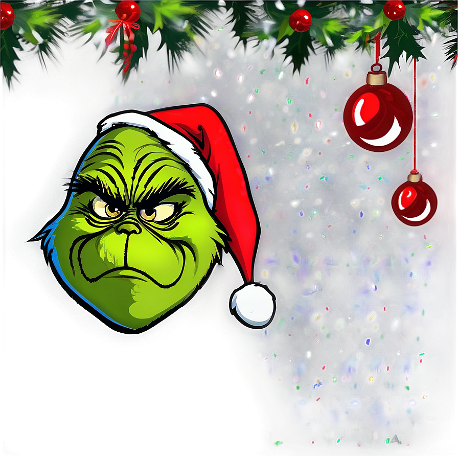 Grinch Christmas Banner Png 48 PNG