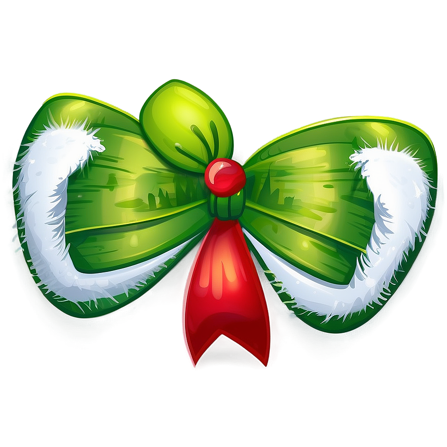 Grinch Christmas Bow Png Ein56 PNG