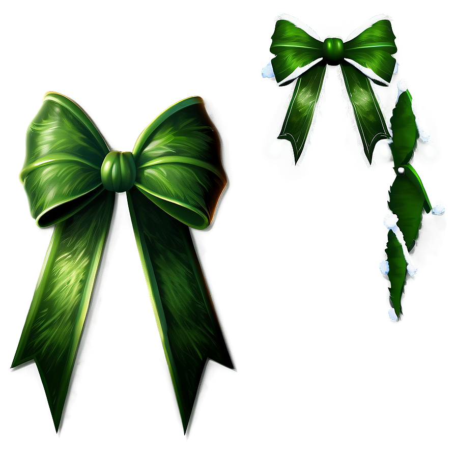 Grinch Christmas Bow Png Thb PNG