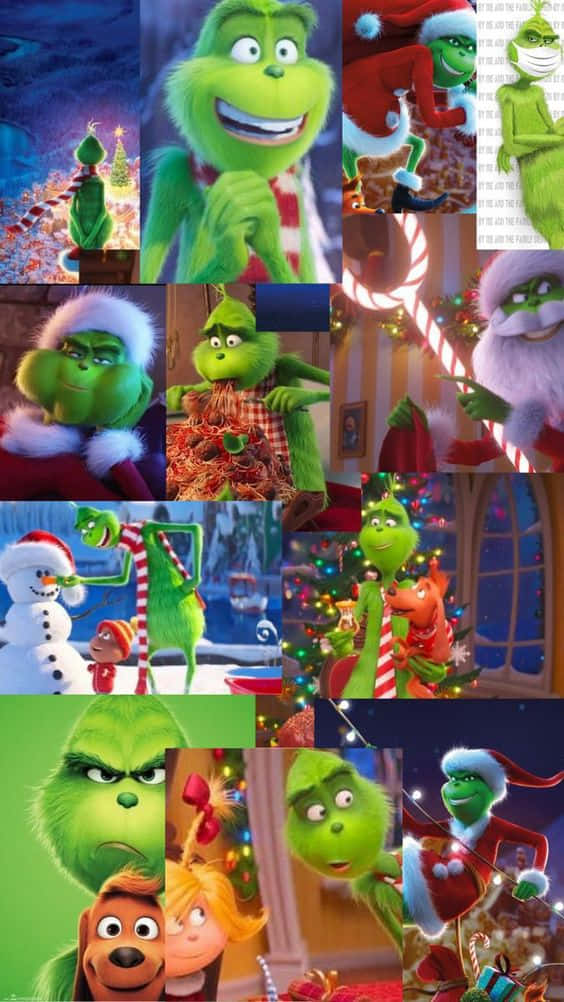 Celebrate The Holidays With The Cheeky Grinch On Your Iphone! Wallpaper