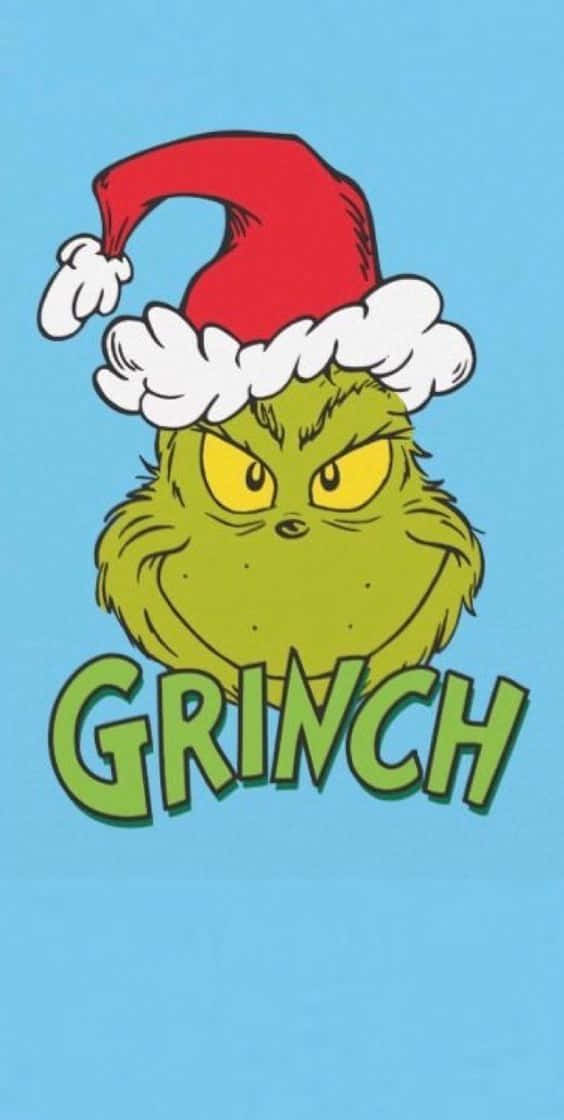Tauchensie Mit Einem Grinch-themen-iphone In Die Weihnachtsstimmung Ein. Wallpaper