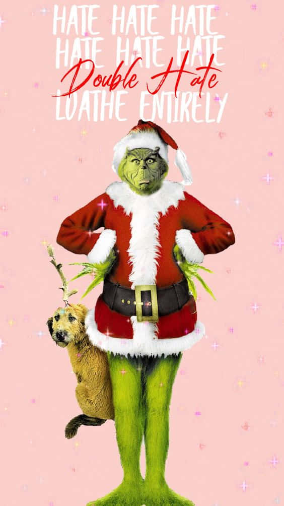 Embrace The Christmas Spirit With A Grinch Themed Iphone Wallpaper