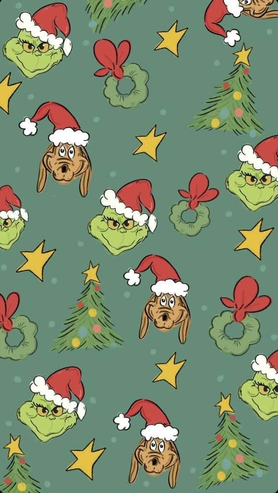 Feiernsie Weihnachten Als Grinch In Diesem Jahr Mit Ihrem Iphone! Wallpaper
