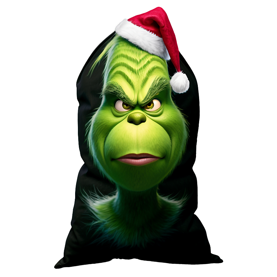 Grinch Christmas Sack Png 93 PNG