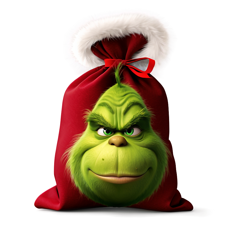 Grinch Christmas Sack Png 99 PNG