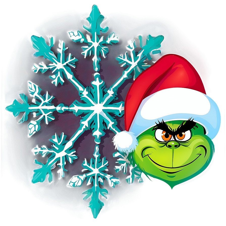 Grinch Christmas Snowflake Png 33 PNG