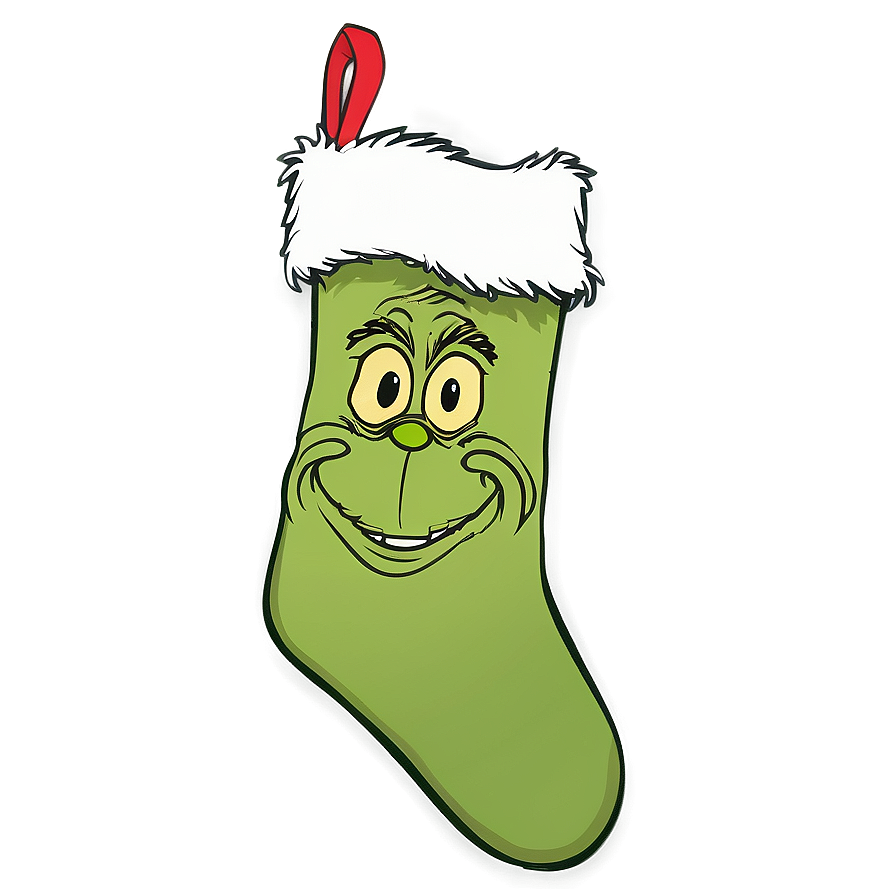 Grinch Christmas Stocking Png Erh PNG