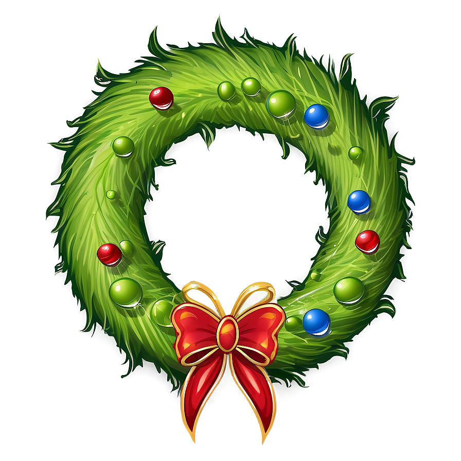 Grinch Christmas Wreath Png Lyg PNG