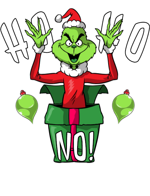 Grinch Holiday Spirit Contrast PNG
