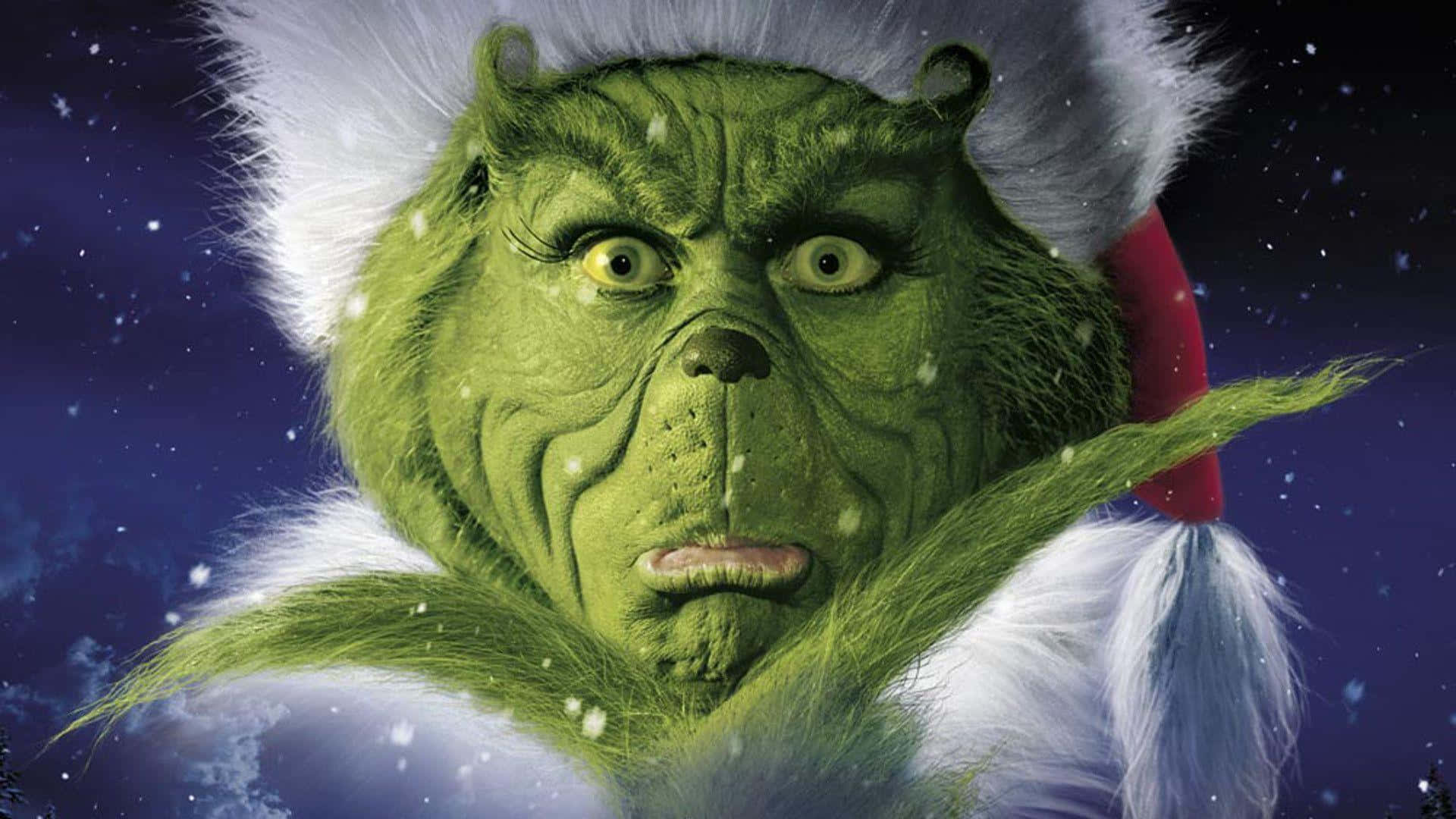 Image  "The Grinch in Zoom Background Form"