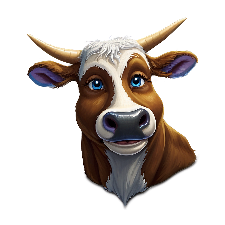 Grinning Cow Face Png Pno11 PNG