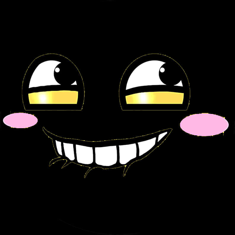 Grinning Face Cartoon Meme PNG