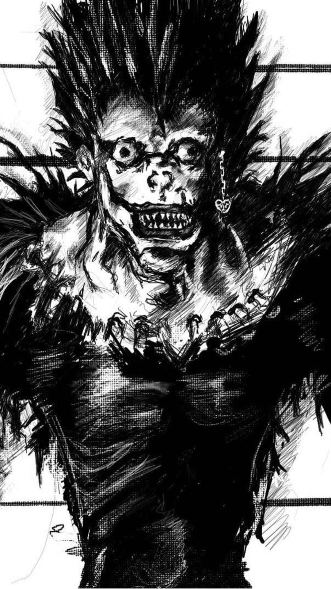 Grisly Ryuk Death Note iPhone Wallpaper