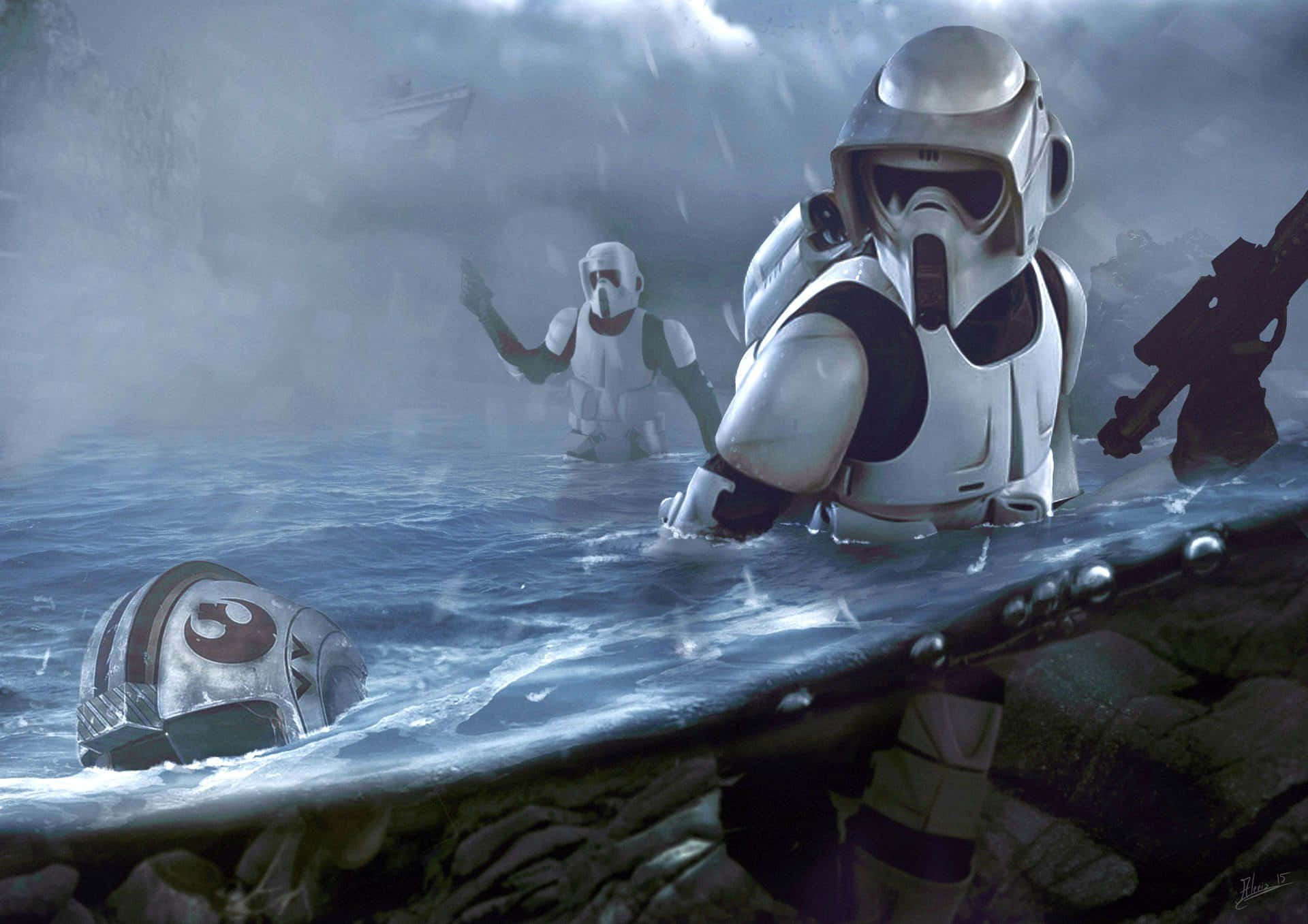 Gritty Stormtroopers Wallpaper