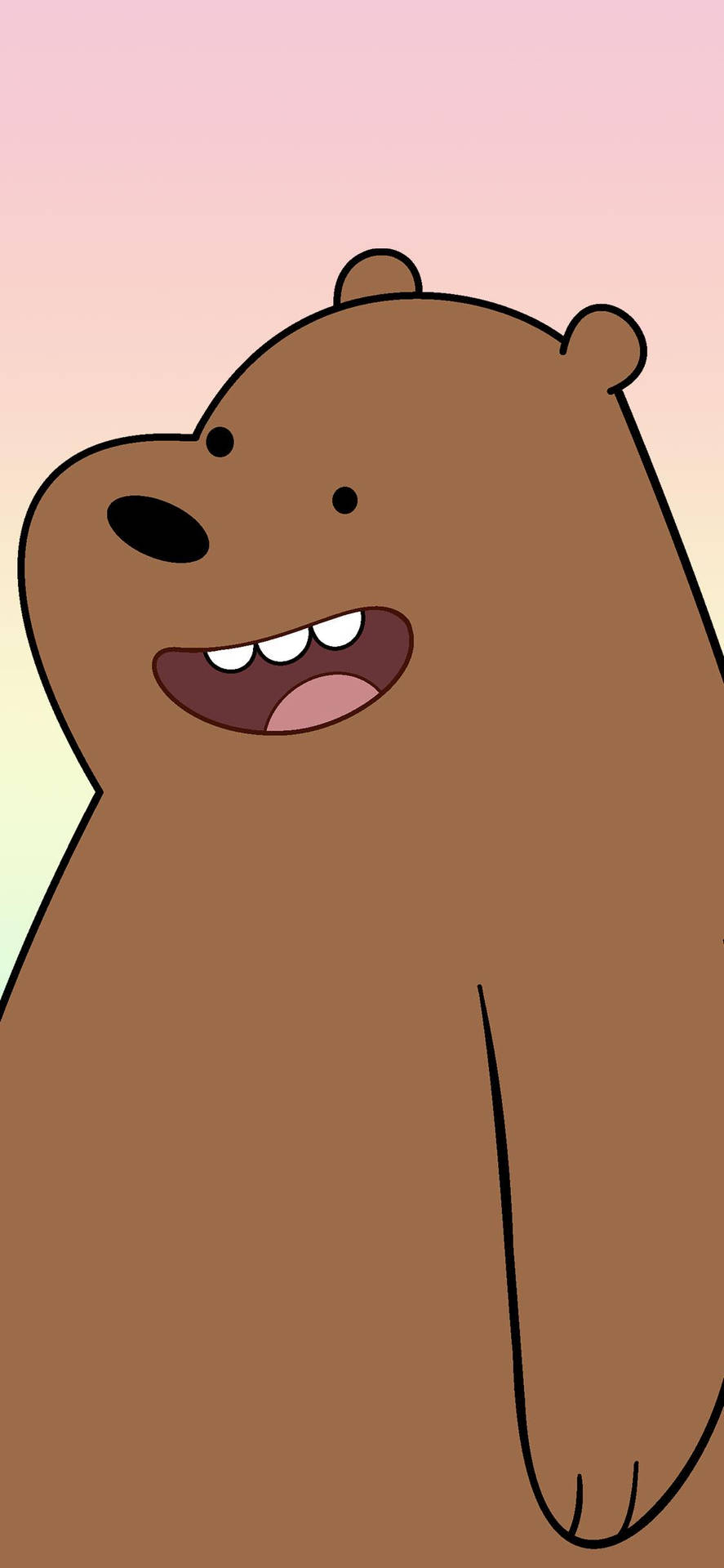 Grizzly Bear Cartoon Phone Background