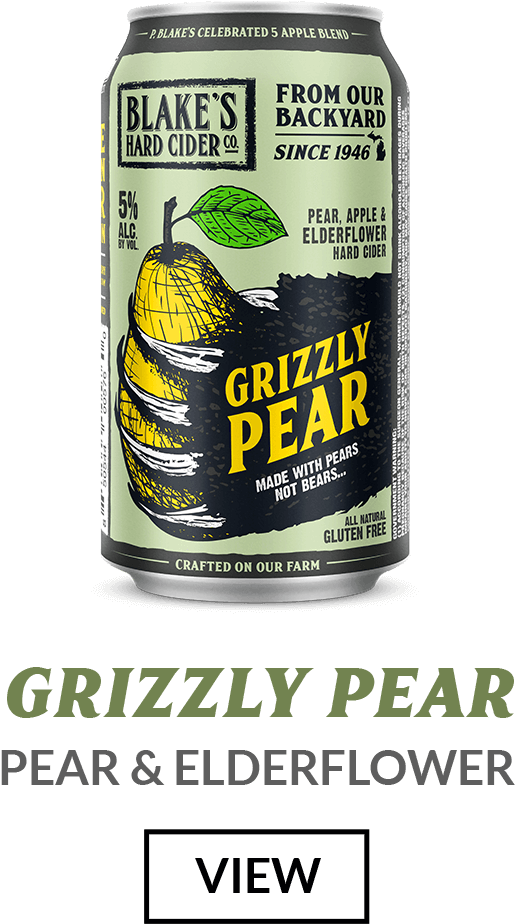 Grizzly Pear Cider Can Design PNG