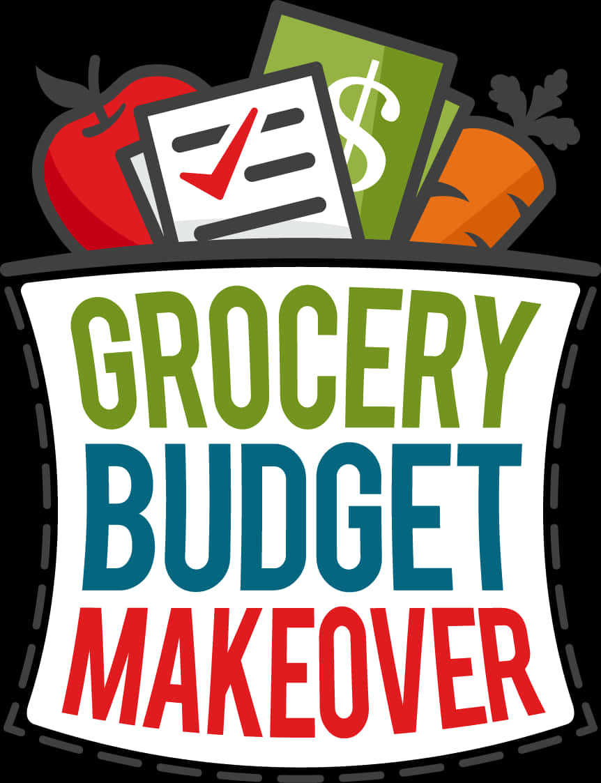 Grocery Budget Makeover Concept PNG