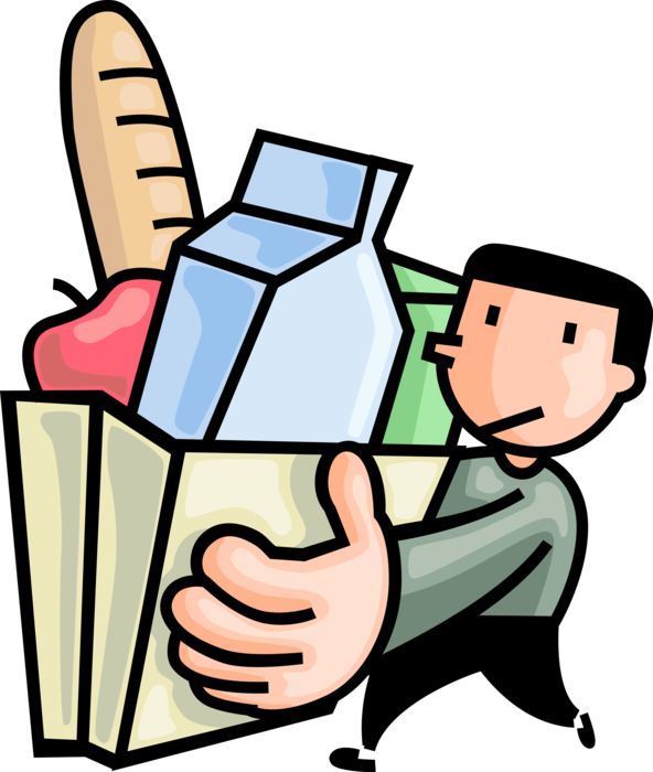 Grocery Shopping Cartoon PNG