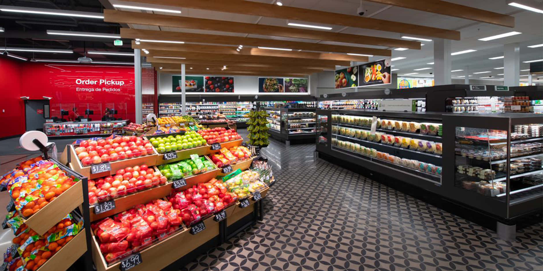 A Supermarket With A Lot Of Fruit And Vegetables