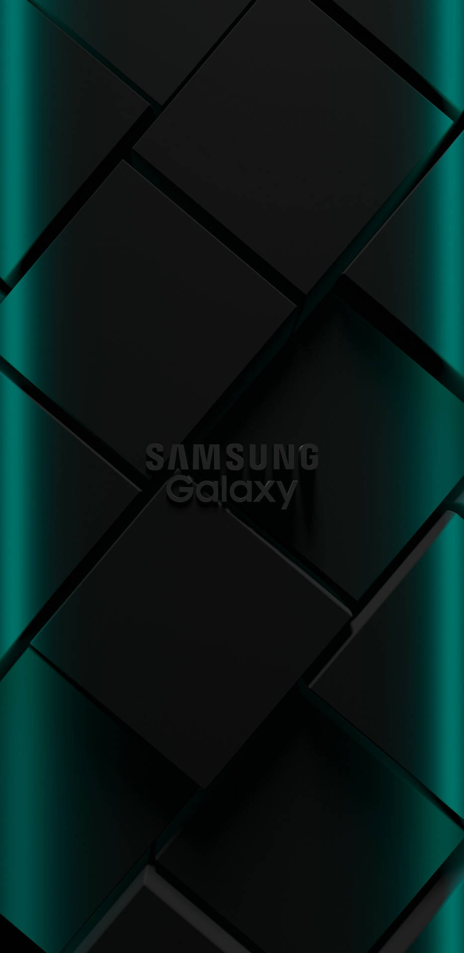 Grøn Glød Samsung Sort Wallpaper
