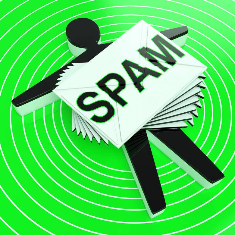 Grøn Spam E-mail-bunke Wallpaper