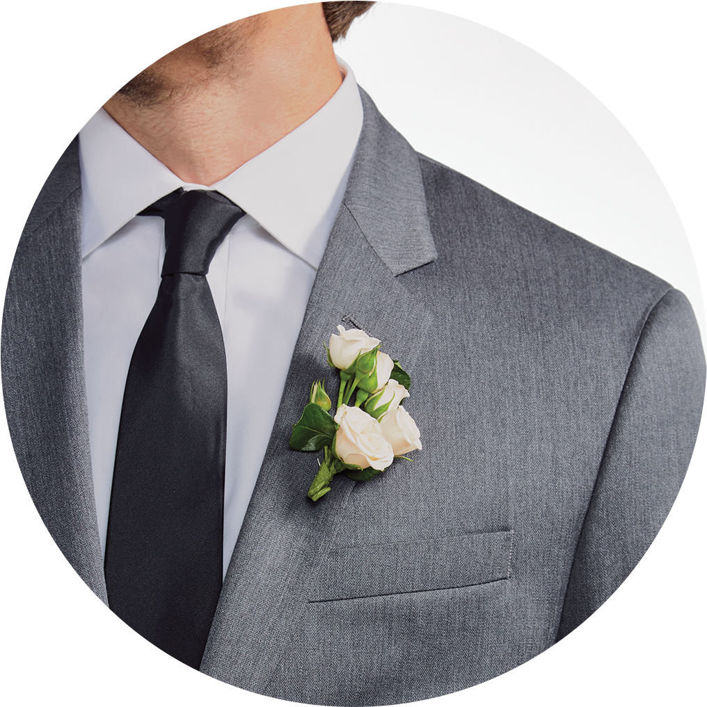 Groom Suit Boutonniere PNG