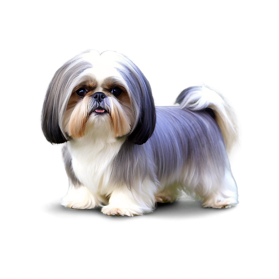 Groomed Shih Tzu Show Dog Png Kml PNG