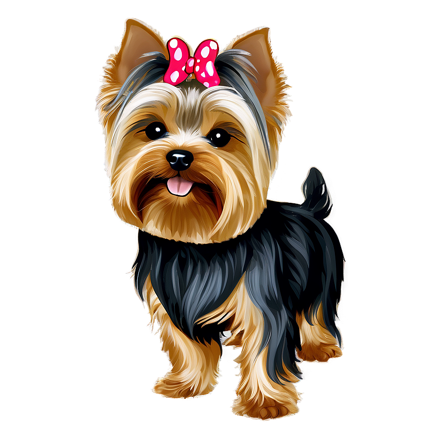 Groomed Yorkie Png 06242024 PNG