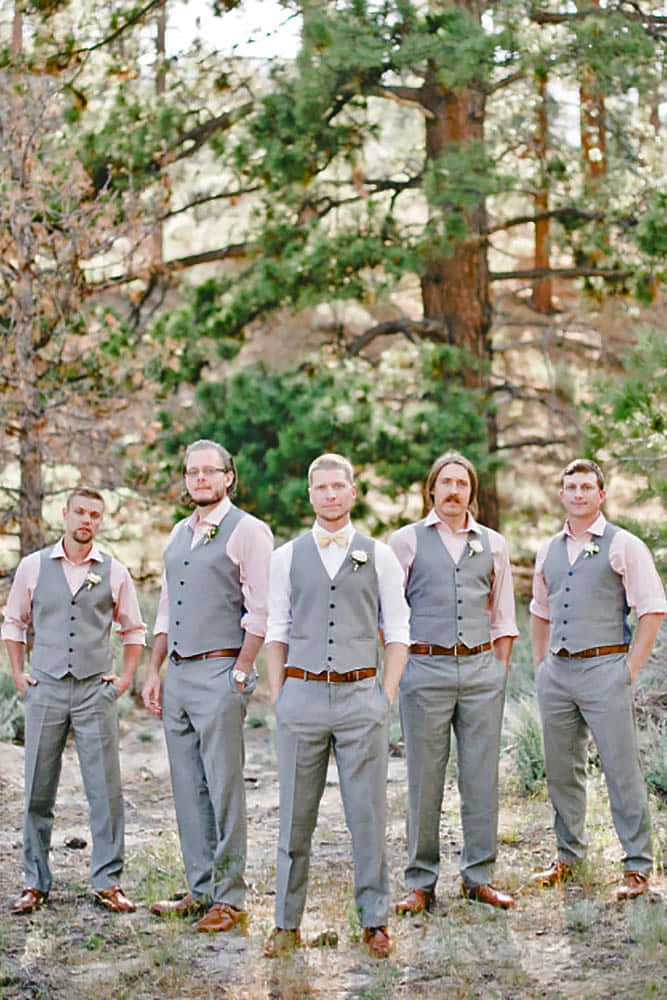The Bond of Brotherhood: Groomsmen Celebrating a Wedding