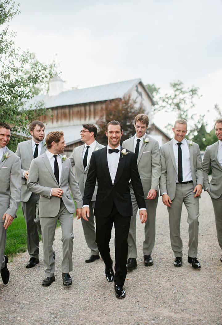 Groom and His Groomsmen Ready for the Big Day