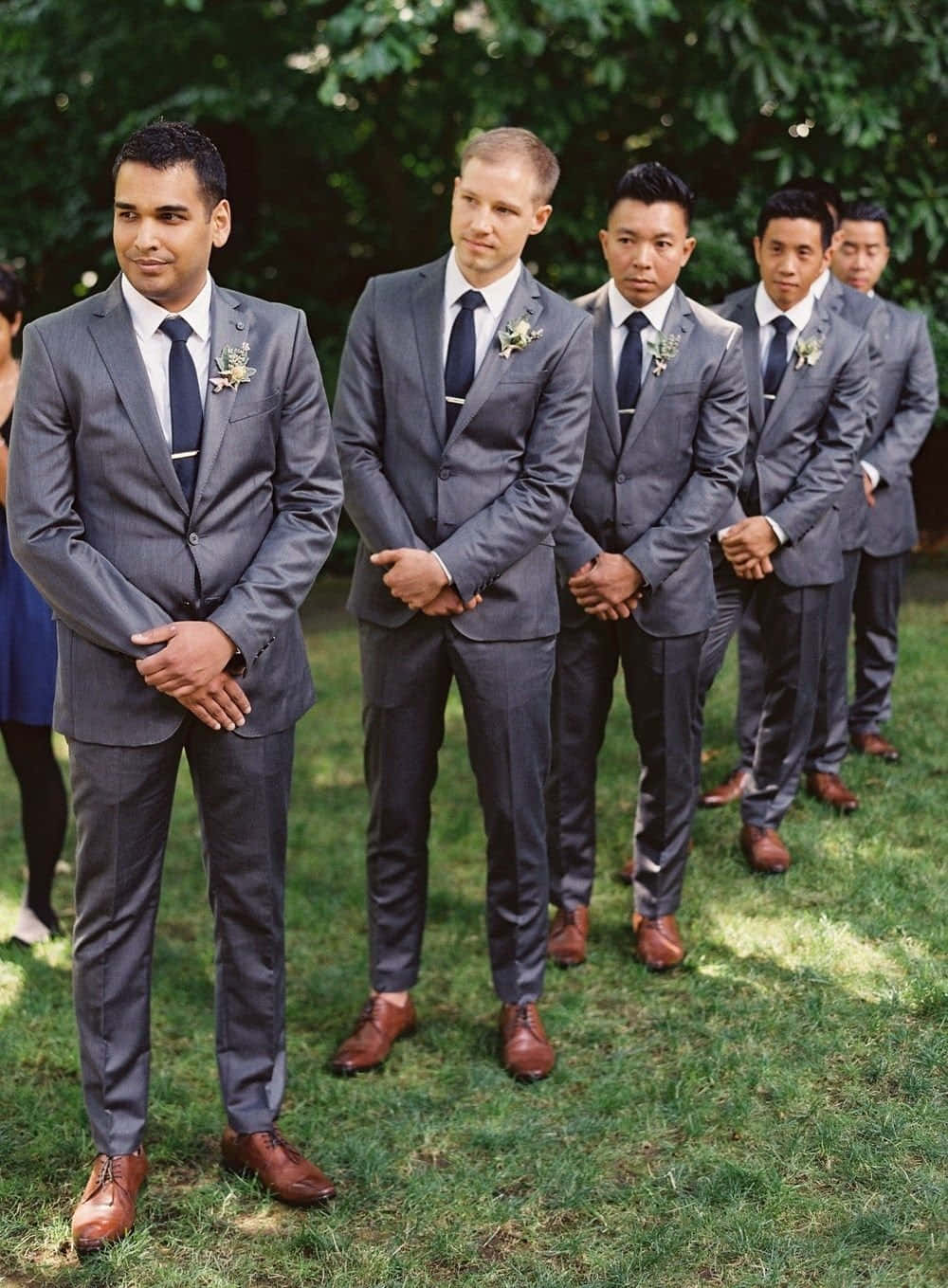 Dapper Groomsmen dressed to impress for a special day.