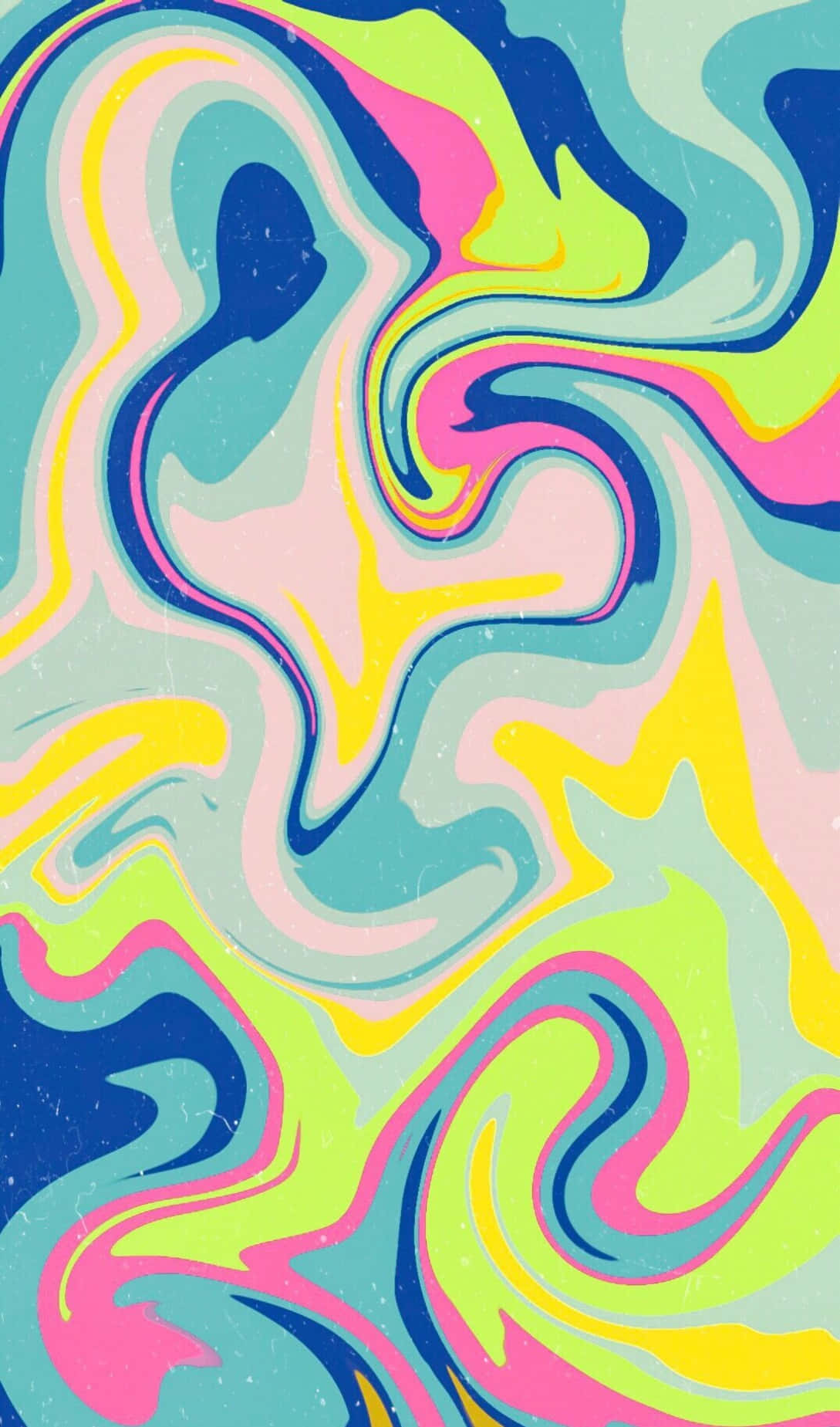 Groovyretro Wasserfarbe Wallpaper