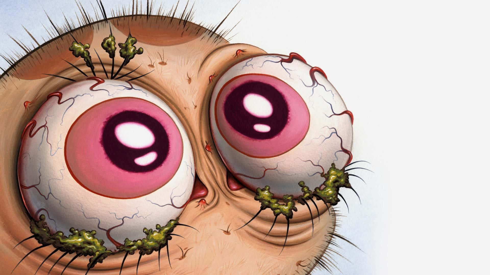 Grotesque Cartoon Eyes Wallpaper