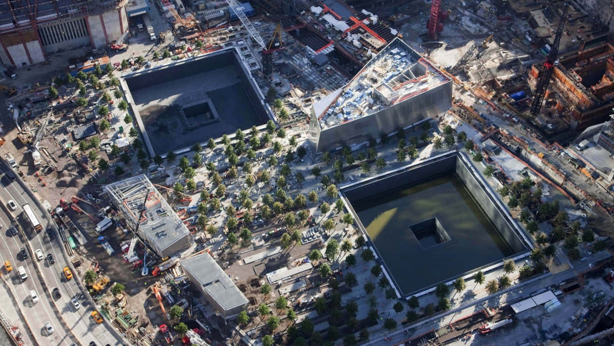 Ground Zero911 Memorial Aerial View Wallpaper