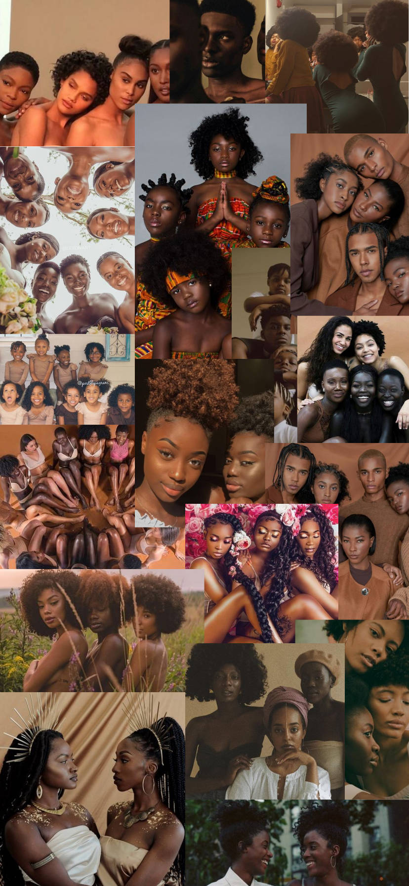 Group Montage Of Beautiful Black Woman Wallpaper