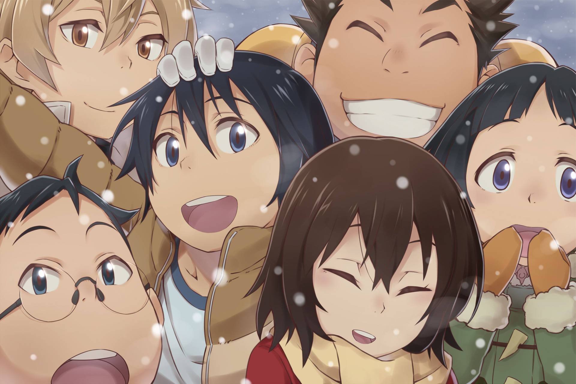 Group Of Characters In Erased Wallpaper