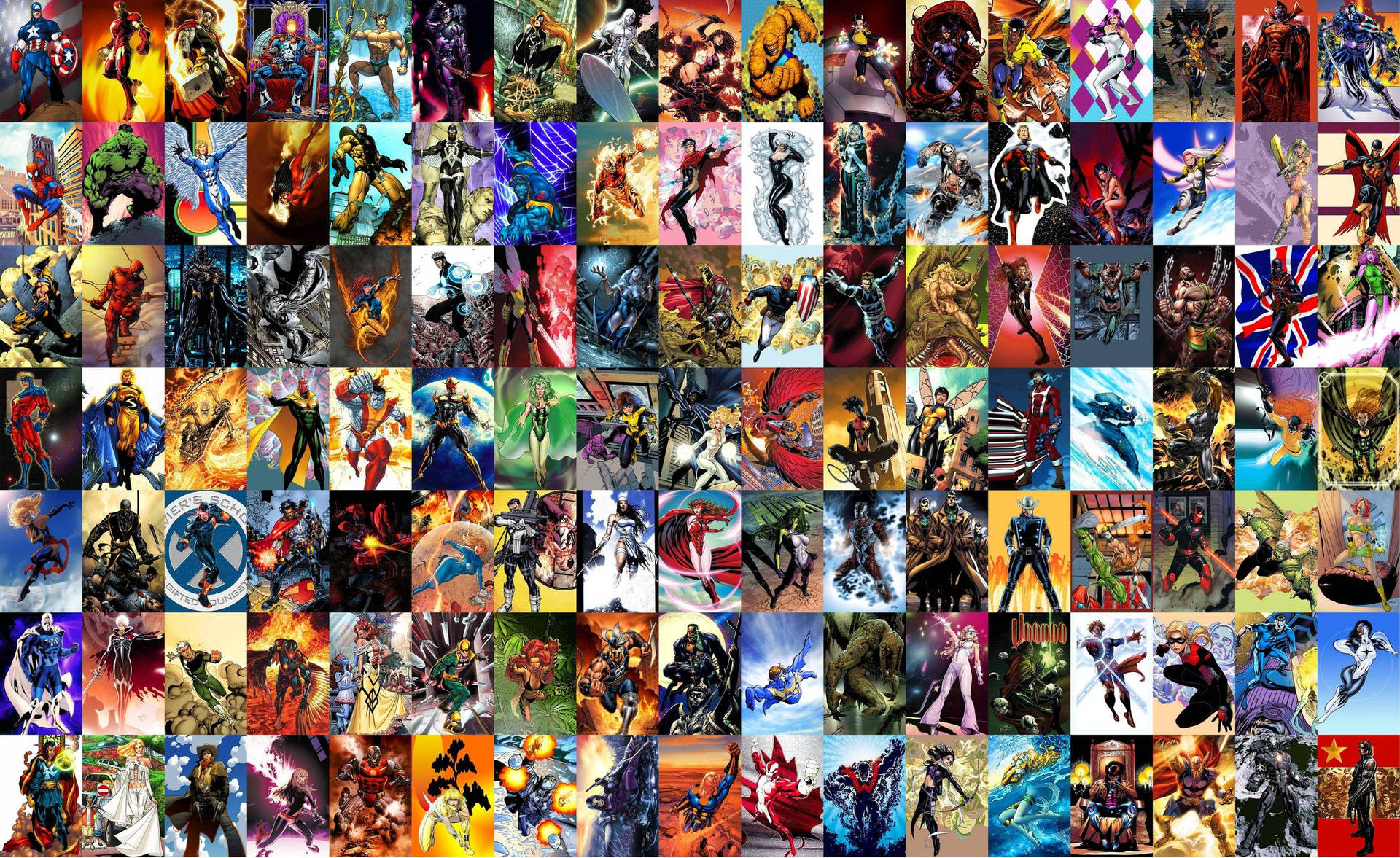Group Of Comic Books Poster Wallpaper