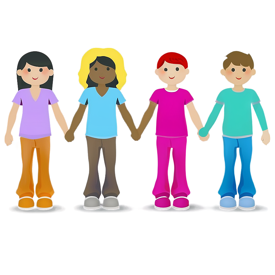 Group Of People Holding Hands Png Jqo PNG