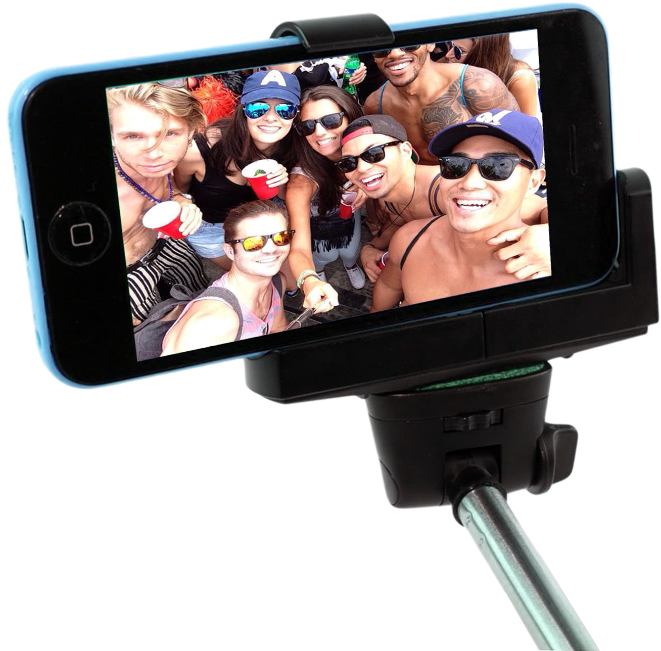 Group Selfie With Selfie Stick.jpg PNG