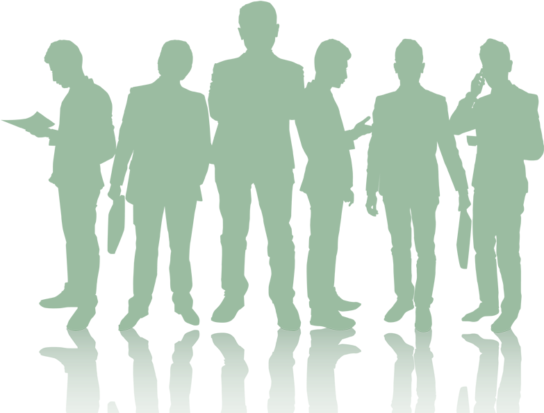 Group Silhouette Discussion PNG