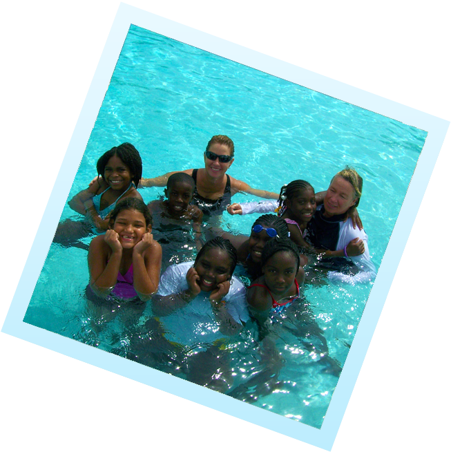 Group Swimming Pool Fun PNG