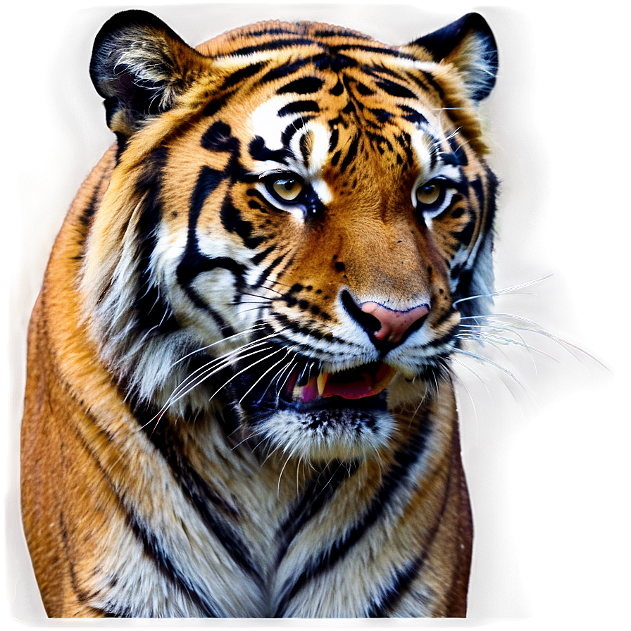 Growling Tiger Portrait Png Fah PNG