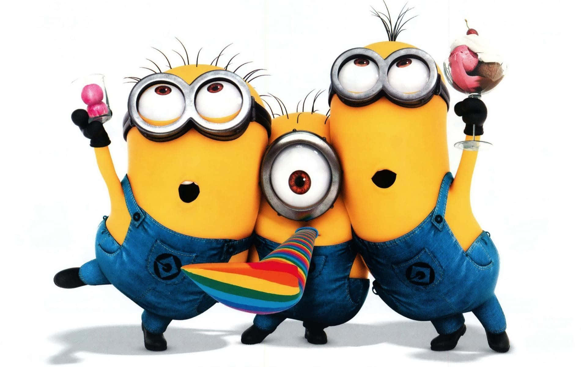 Gru And His Minions In Despicable Me Wallpaper