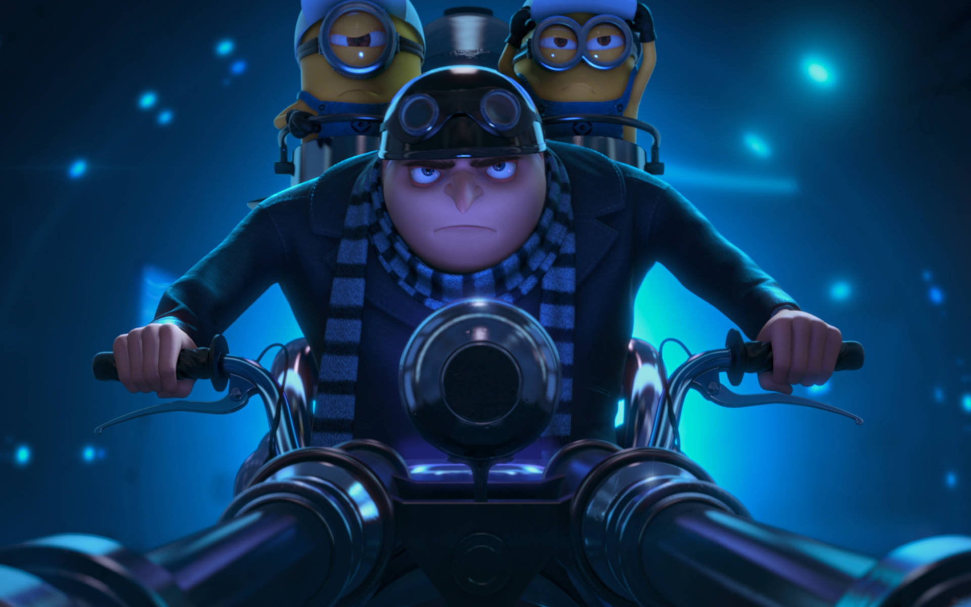 Gru Minions Bicycle Despicable Me 2 Wallpaper
