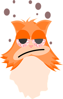 Grumpy Cat Cartoonwith Sunglasses PNG