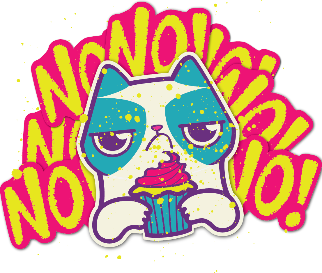 Grumpy Cat No Cupcake PNG