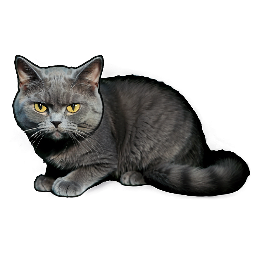 Grumpy Grey Cat Png 97 PNG