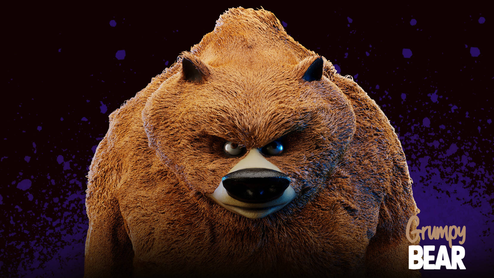 Grumpy Kodiak Bear
